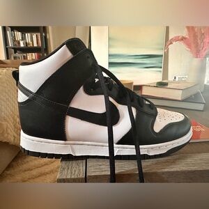 Women’s Nike High Dunks black and white size 9.5